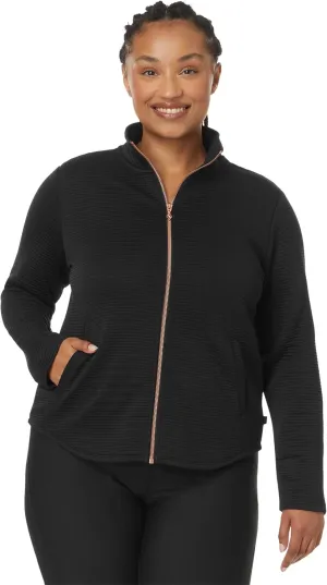 Skechers Women's Gowalk Hoodless Hoodie Shine Scoop Hem Jacket