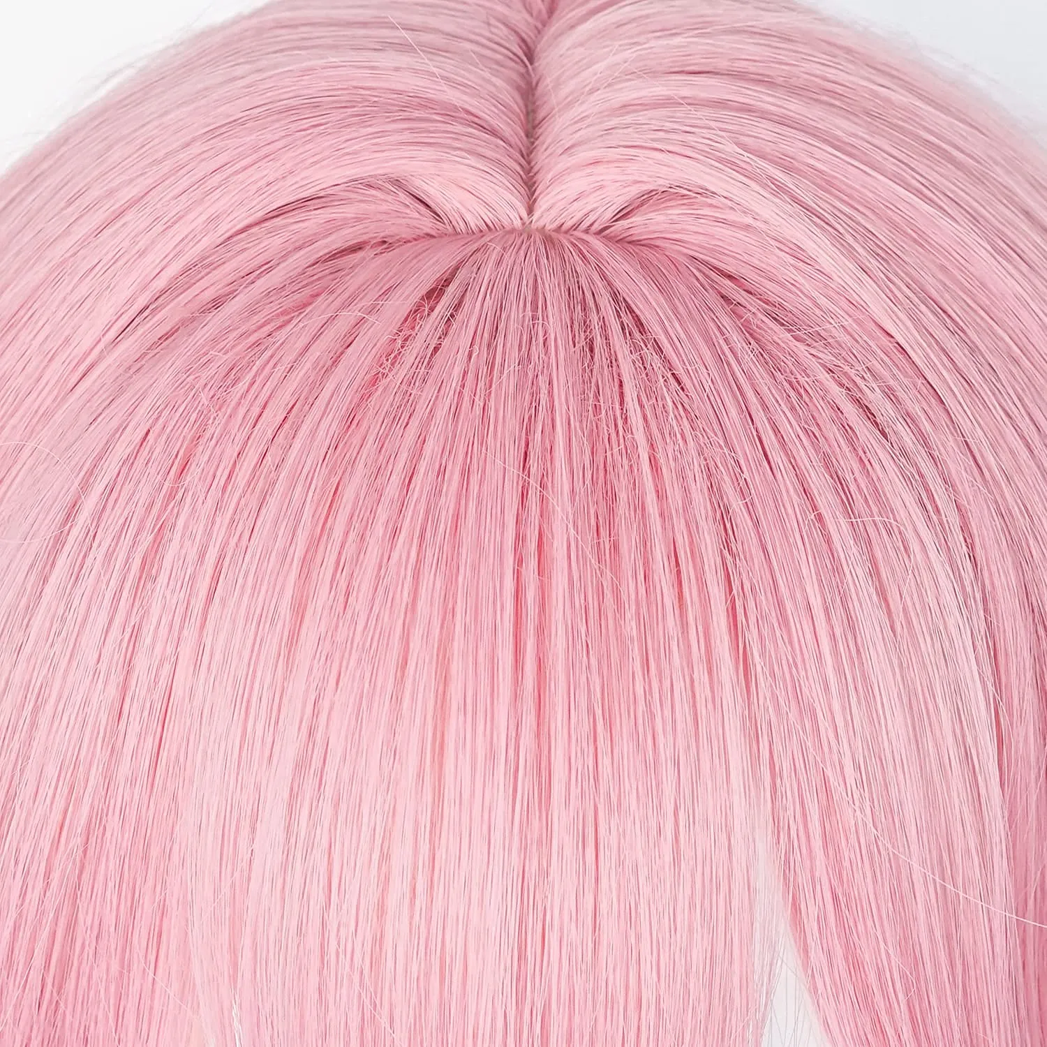 SL Pink Wig for Guuji Yae Miko Cosplay Hair with Ponytail Bangs Long Curly Fluffy Wig for Halloween Party   Cap