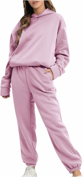 SMIDOW Sweatshirt Sets for Women Hoodie Sweatshirt Matching Sweatpants Lounge Set Fashion Loungewear Y2K Clothes