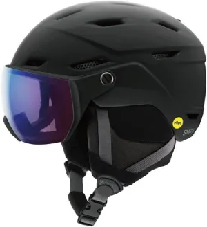 Smith Optics Survey MIPS Unisex Snow Helmet - Matte Black, ChromaPop Photochromic Rose Flash | Large
