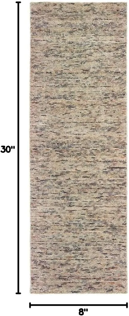 Sphinx Lucent Area Rug 45908 Ivory Banded Rows 2' 6" x 8' Rectangle