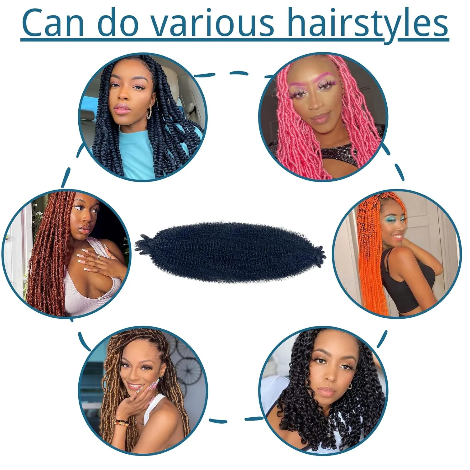 Springy Afro Twist Hair 12 Inch 8 Packs Marley Hair Pre-fluffed Spring Twist Hair Twisted Up Kinky Twist Cuban Twist Crochet Hair Pre-separated Braiding Hair For Black Women (12inch, 4#)