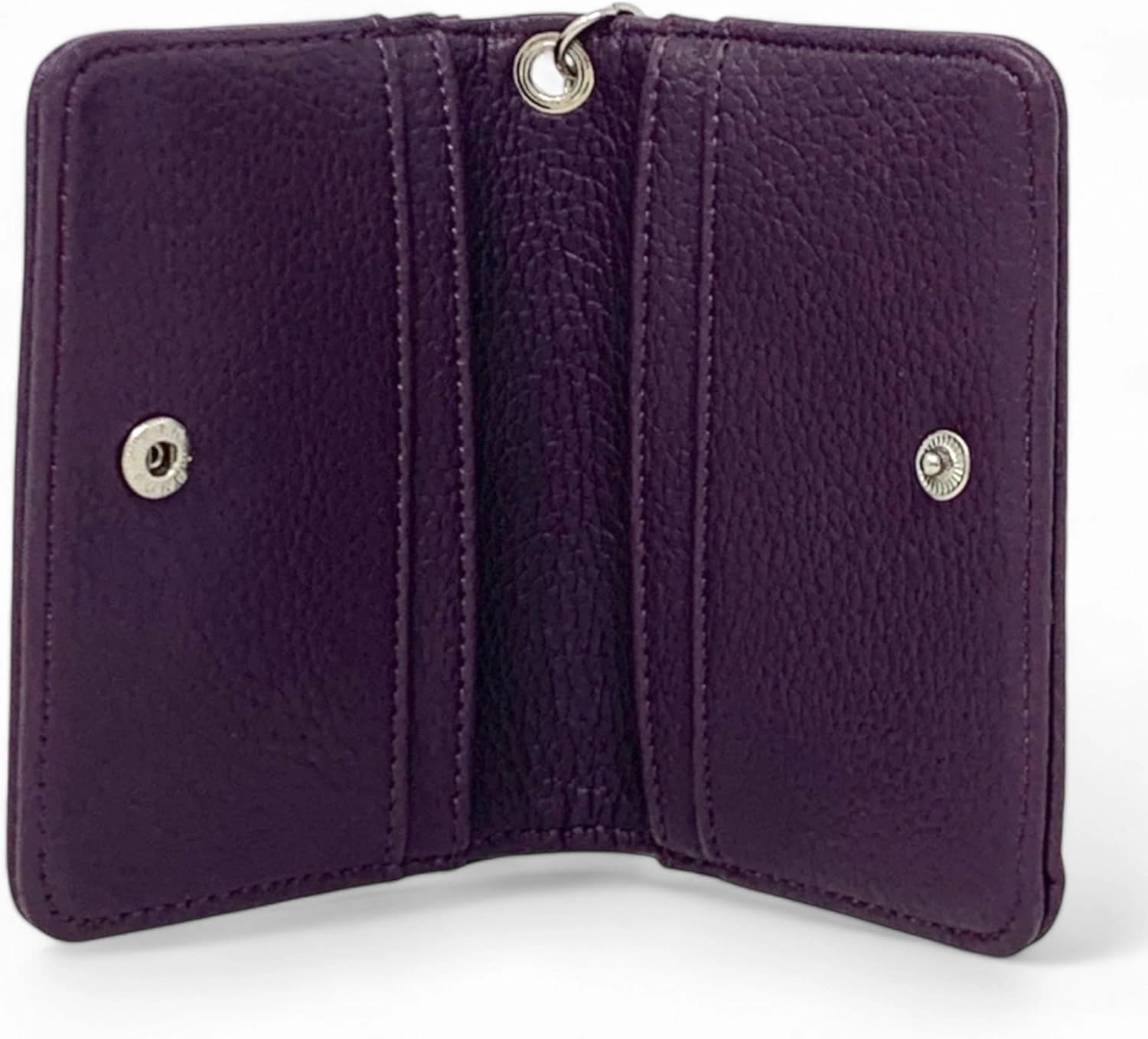 Steve Madden Bfold Clip On Card Case Wallet with Keyring (Beet Root)