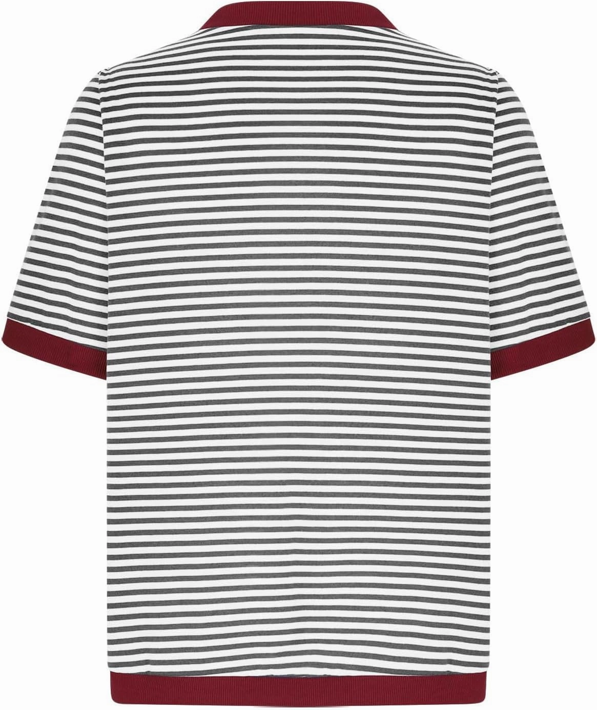 Striped Tshirt Women Crew Neck Print Short Sleeve Womens Summer Tops Color Block Knitted Trendy Pullover Blouses