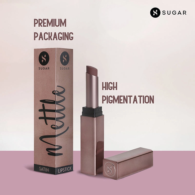 SUGAR Mettle Satin Lipstick - 07 Gabriella (Soft Dusty Nude/Nude Pink) (2.2g)