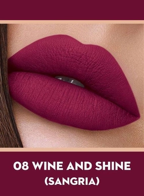 SUGAR Smudge Me Not Liquid Mini Lipstick - 08 Wine And Shine (Sangria)