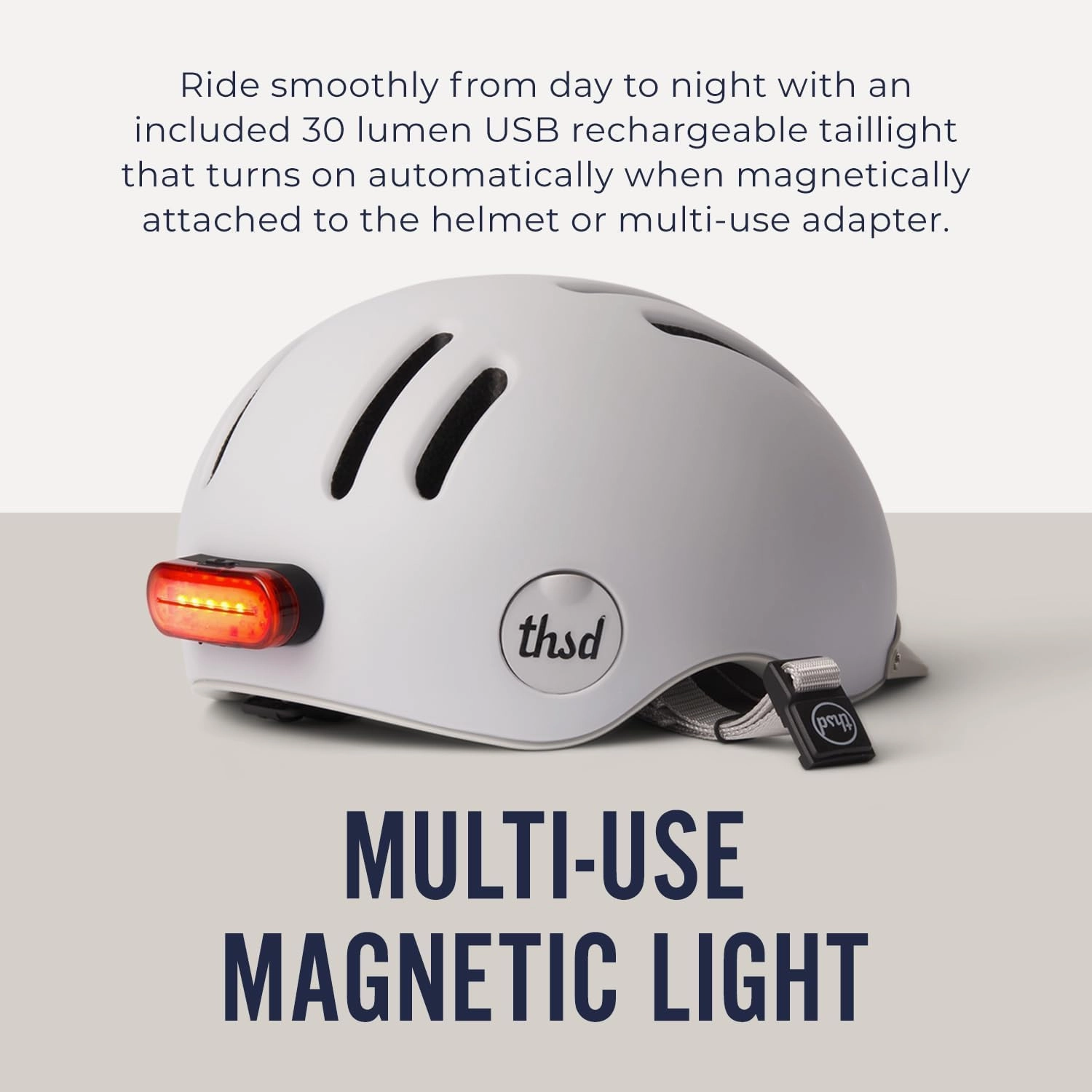 Thousand Chapter MIPS Adult Bike Helmet - LED Tail Light, Cycling & Bicycle Safety Certified, Lightweight & Low Profile, Men & Women, Lockable PopLock