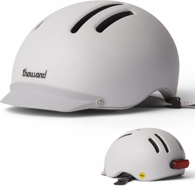 Thousand Chapter MIPS Adult Bike Helmet - LED Tail Light, Cycling & Bicycle Safety Certified, Lightweight & Low Profile, Men & Women, Lockable PopLock