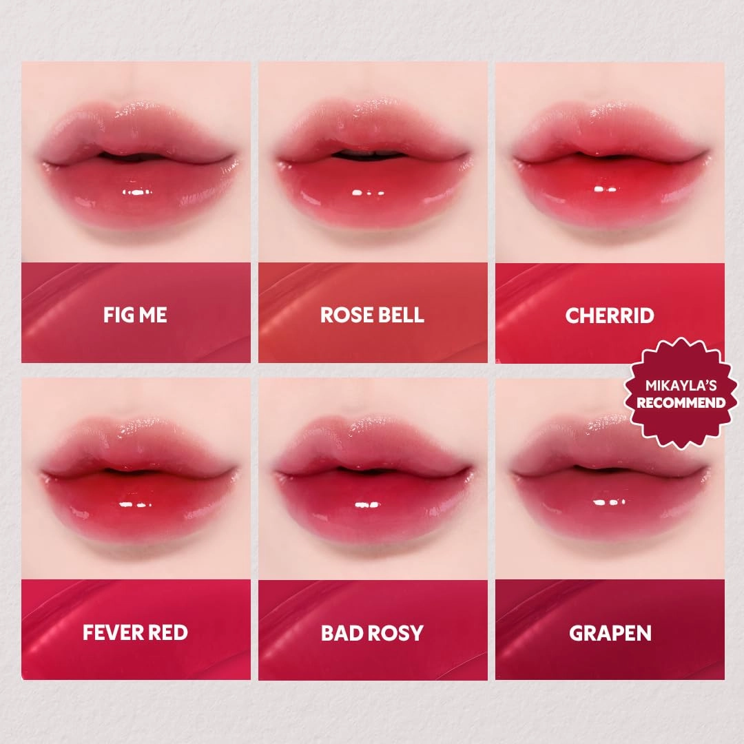 TIRTIR [*Mini Size Waterism Tinted Lip Gloss #30 Mauve Blush, 0.06 Fl Oz – Kiss Ready Lipgloss, 12H Long Lasting Non Sticky Natural Tinted Glow Korean Multiuse Cheek and Lip Tint for Women gift
