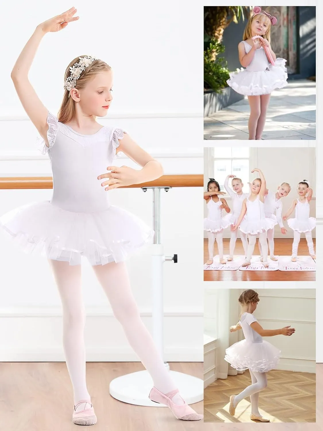 Toddler Leotards for Girls Ballet Dance Dresses Pink Ballerina Tutu Ballet Tutu Ballet Leotards with Tutu