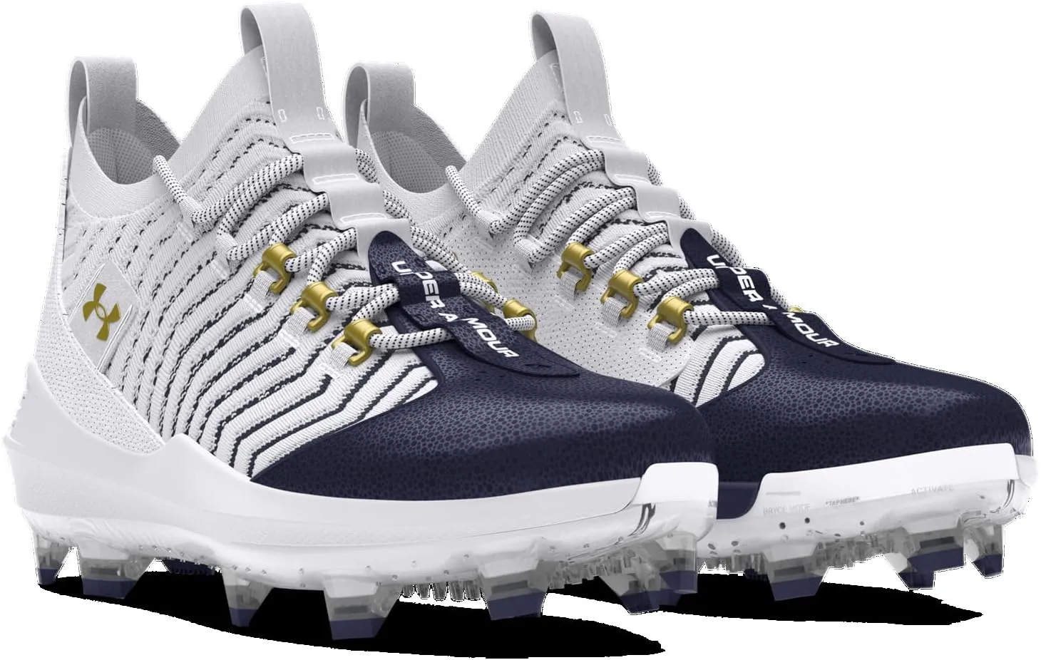 Under Armour Harper 9 Pro TPU - Men's (White/Midnight Navy/Metallic Gold)