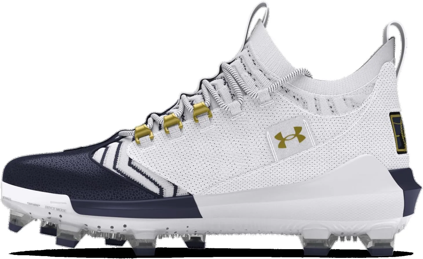 Under Armour Harper 9 Pro TPU - Men's (White/Midnight Navy/Metallic Gold)