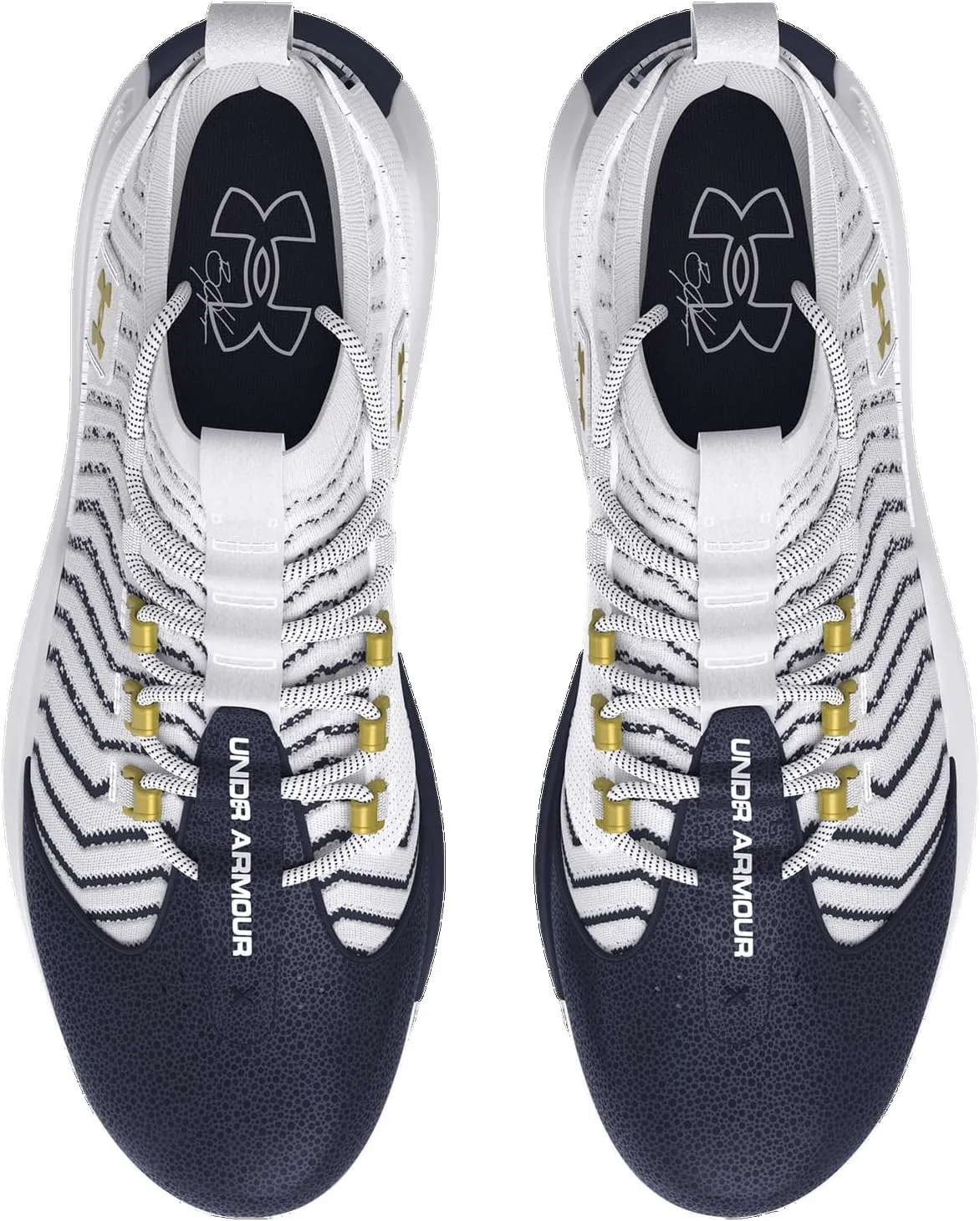 Under Armour Harper 9 Pro TPU - Men's (White/Midnight Navy/Metallic Gold)