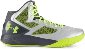 Under Armour Mens UA Clutchfit™ Drive II Metallic Silver/Graphite/High-Vis Yellow 5 D - Medium
