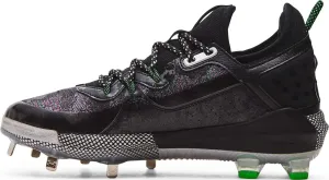 Under Armour Men's UA Harper 8 Low ST Baseball Cleats - High Energy Return and Ultimate Traction 9.5 Black-Metallic Silver