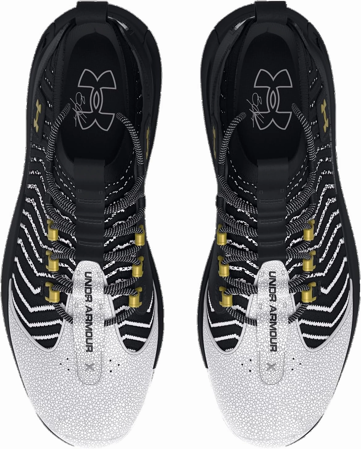 Under Armour Harper 9 Pro TPU - Men's (Black/White/Metallic Gold)
