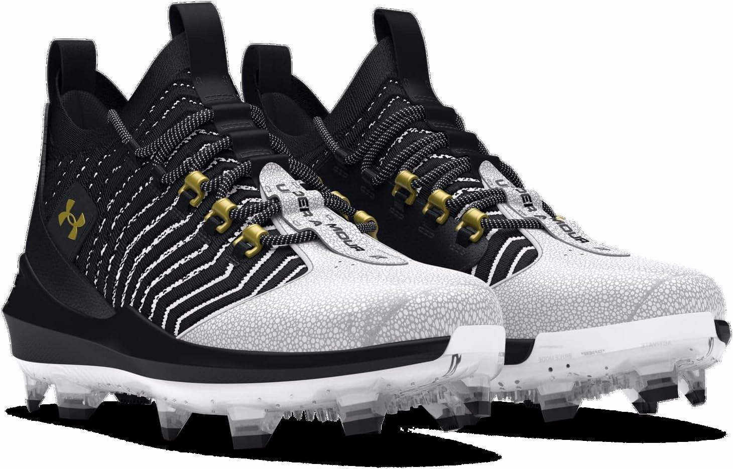 Under Armour Harper 9 Pro TPU - Men's (Black/White/Metallic Gold)