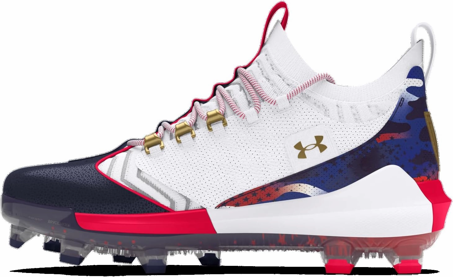 Under Armour Harper 9 Pro TPU USA - Men's (White/Midnight Navy/Metallic Gold)