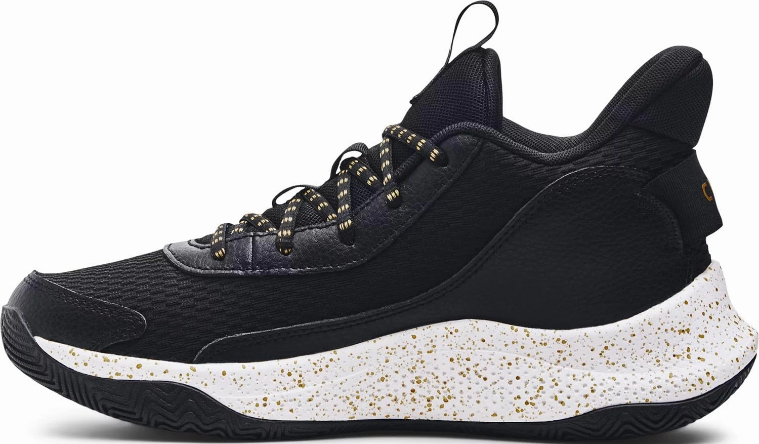 Under Armour Men's Curry 3Z7 Basketball Shoes 3026622 (Black/Metallic Gold - 001, US Footwear Size System, Adult, Men, Numeric, Medium, 9)