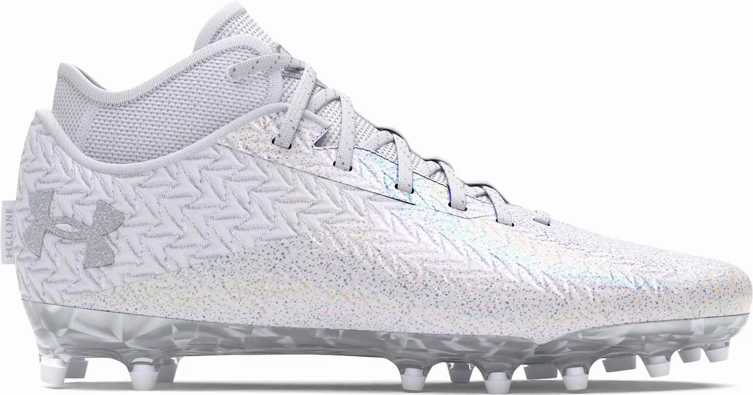 Under Armour Spotlight Clone 4 MC VVS - Men's (White/White/Metallic Silver)