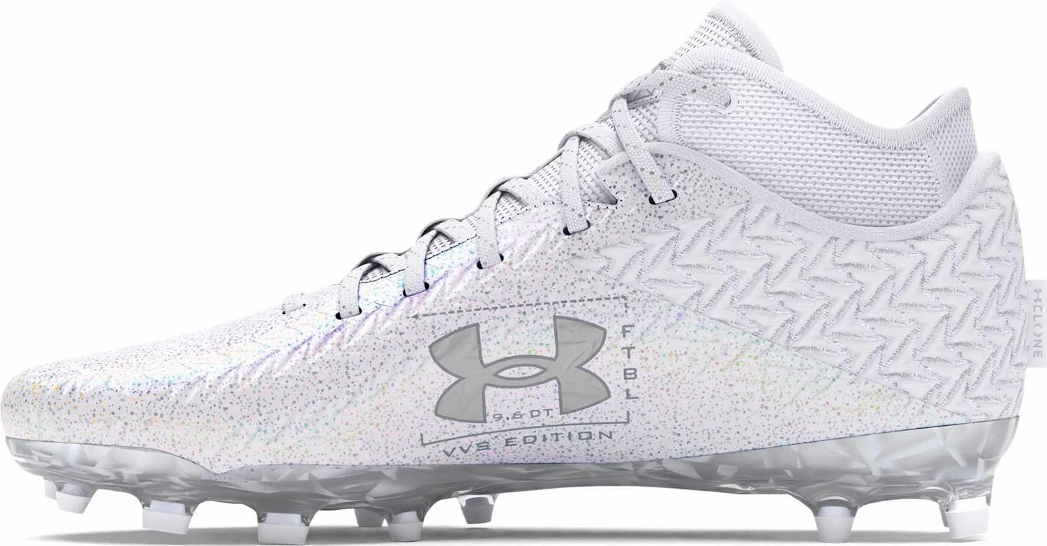 Under Armour Spotlight Clone 4 MC VVS - Men's (White/White/Metallic Silver)
