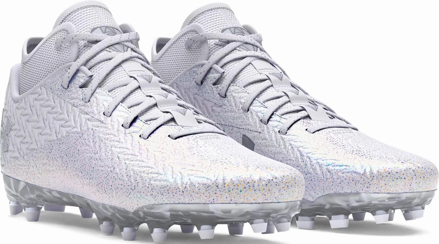 Under Armour Spotlight Clone 4 MC VVS - Men's (White/White/Metallic Silver)