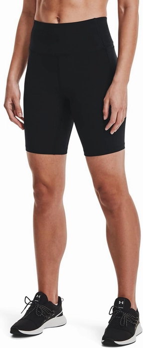 Under Armour Women's Meridian Bike Shorts , Black (001)/Metallic Silver , X-Small