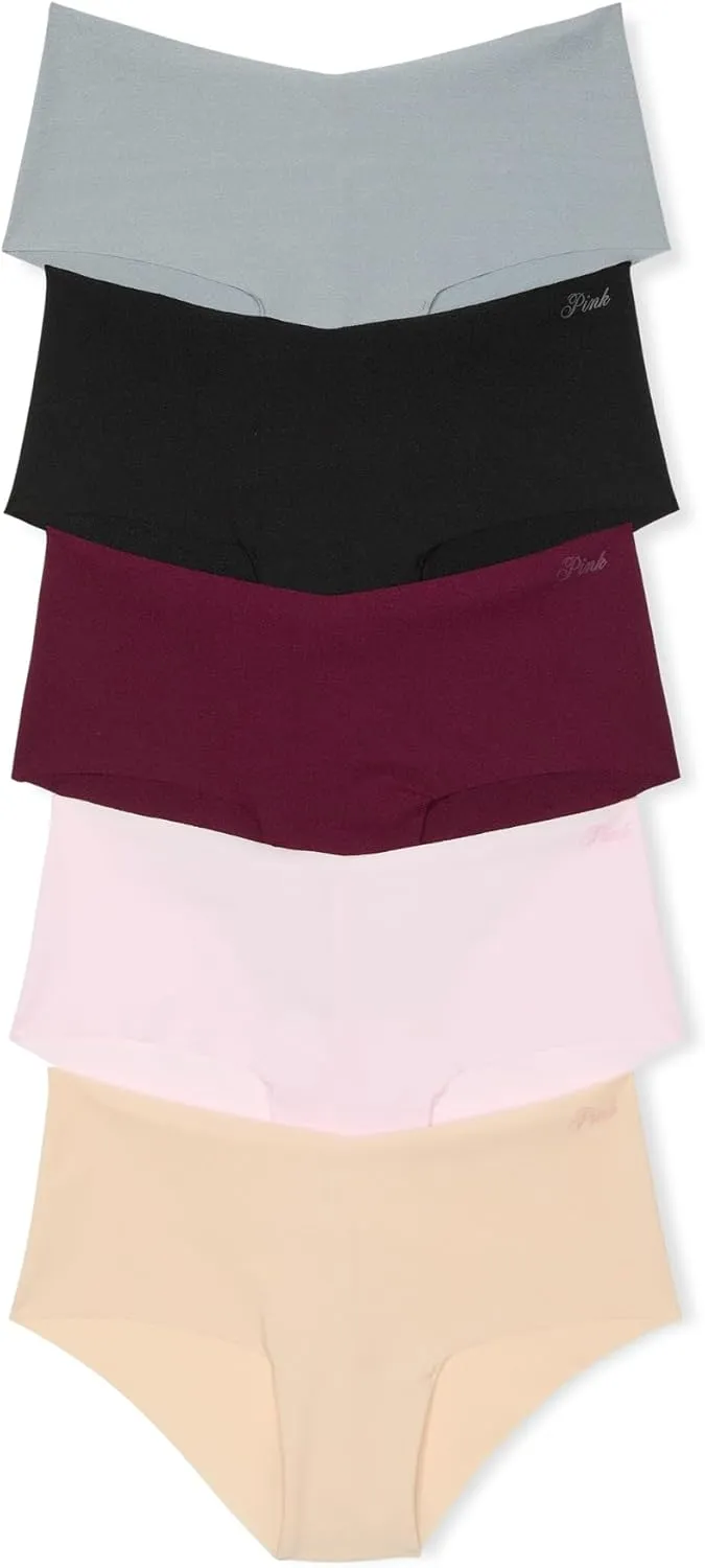Victoria's Secret PINK No Show Lace Cheekster Panty Pack, Underwear for Women (XS-XXL)