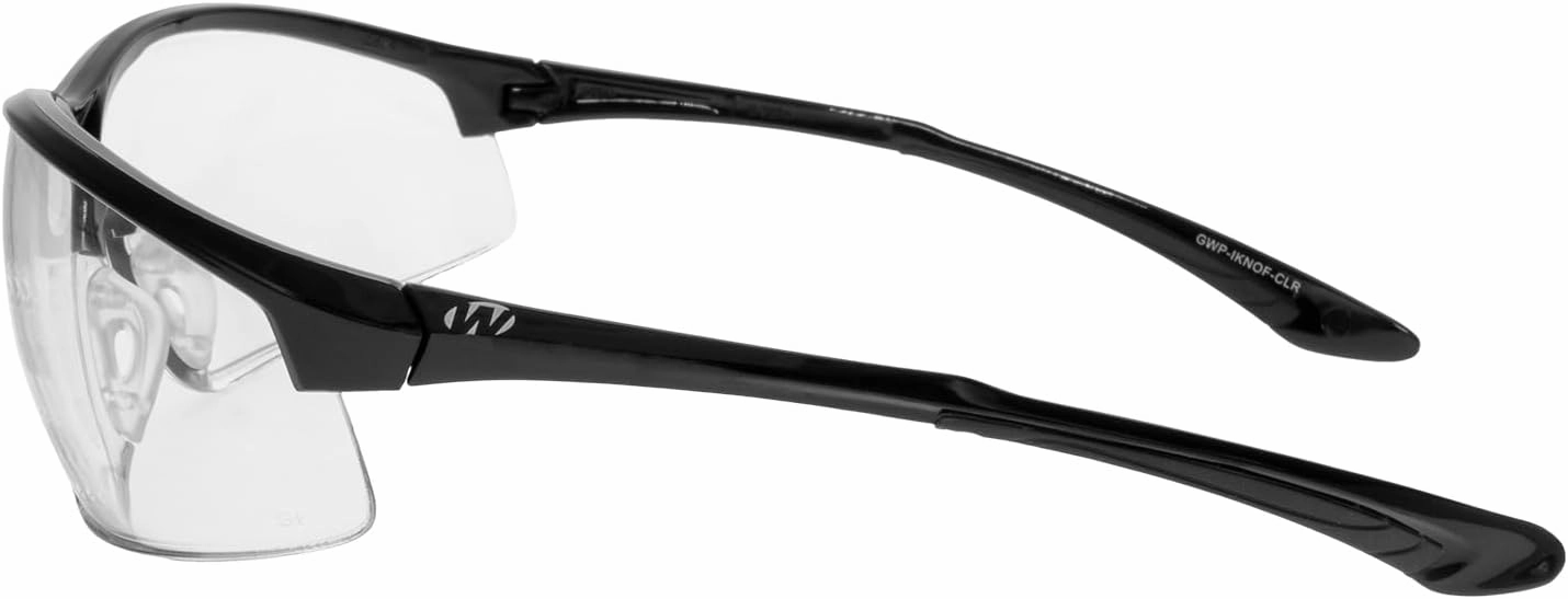 Walker's IKON Tanker Open Full Frame Shooting Glasses Durable Non-Slip Hunting Protective Glasses w/Lens Cloth & Carry Case