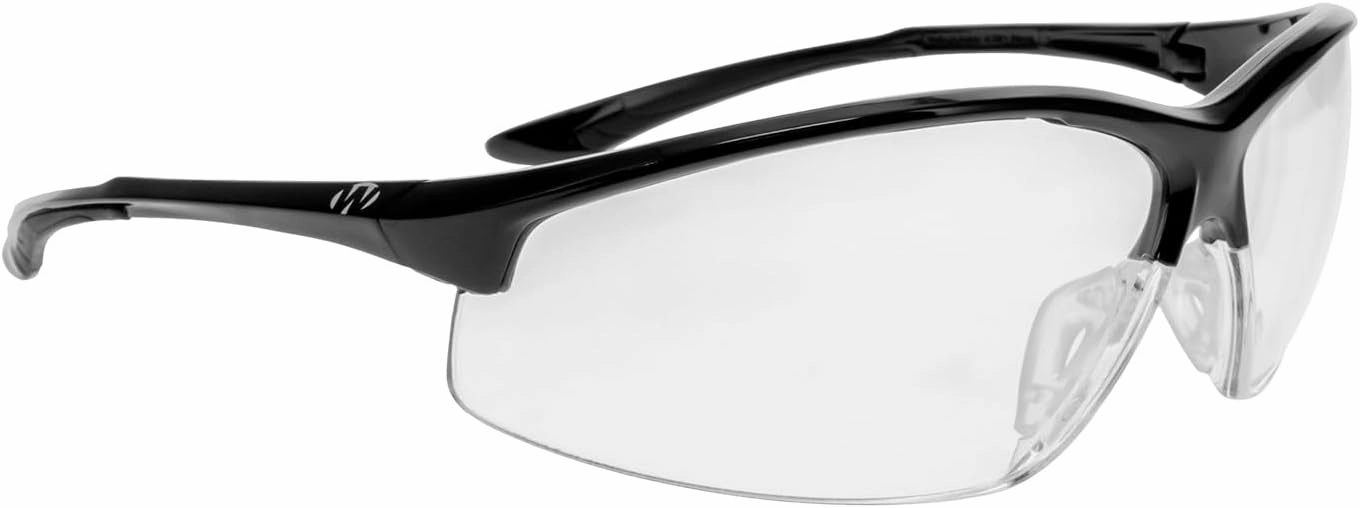Walker's IKON Tanker Open Full Frame Shooting Glasses Durable Non-Slip Hunting Protective Glasses w/Lens Cloth & Carry Case