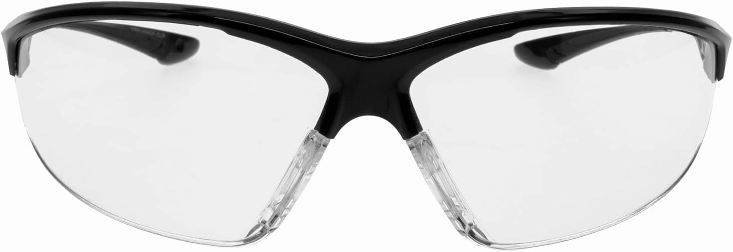 Walker's IKON Tanker Open Full Frame Shooting Glasses Durable Non-Slip Hunting Protective Glasses w/Lens Cloth & Carry Case