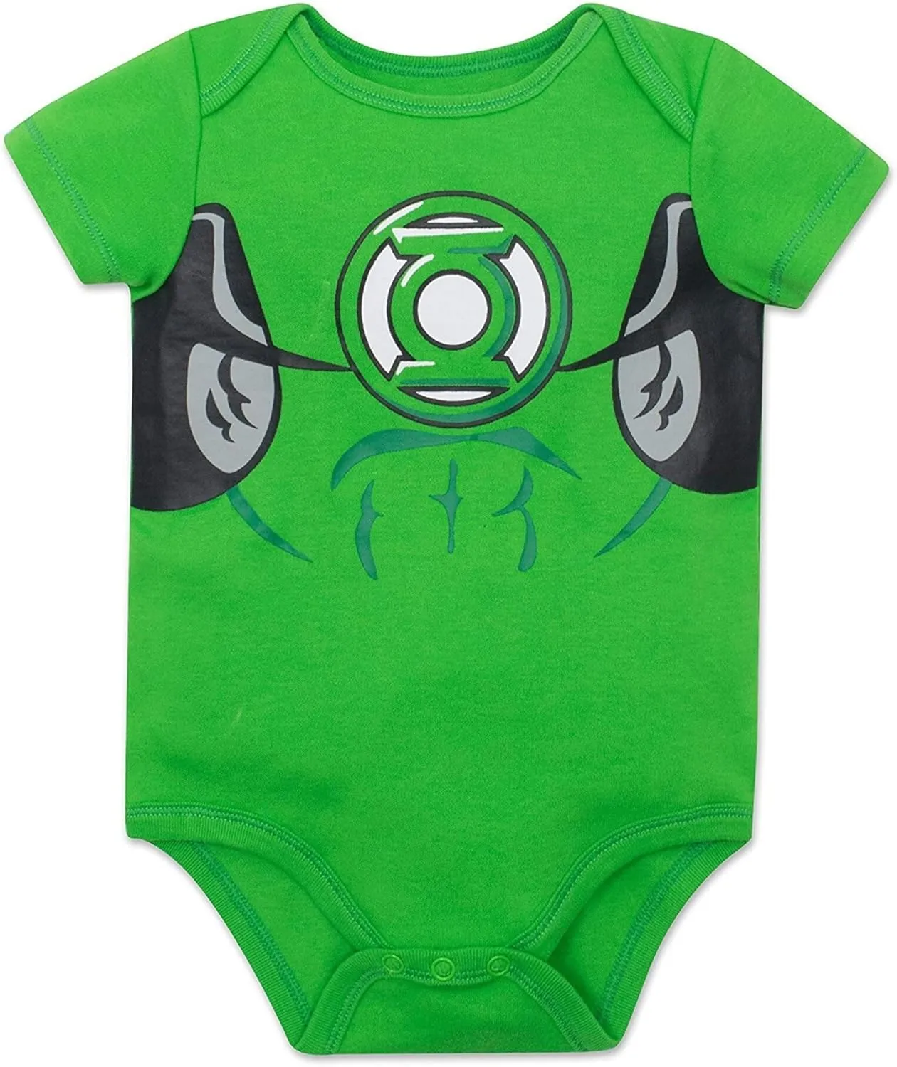 WARNER BROS Justice League DC Comics Baby 5 Pack Cosplay Costume Bodysuits Newborn to Infant Sizes (Newborn - 24 Months)