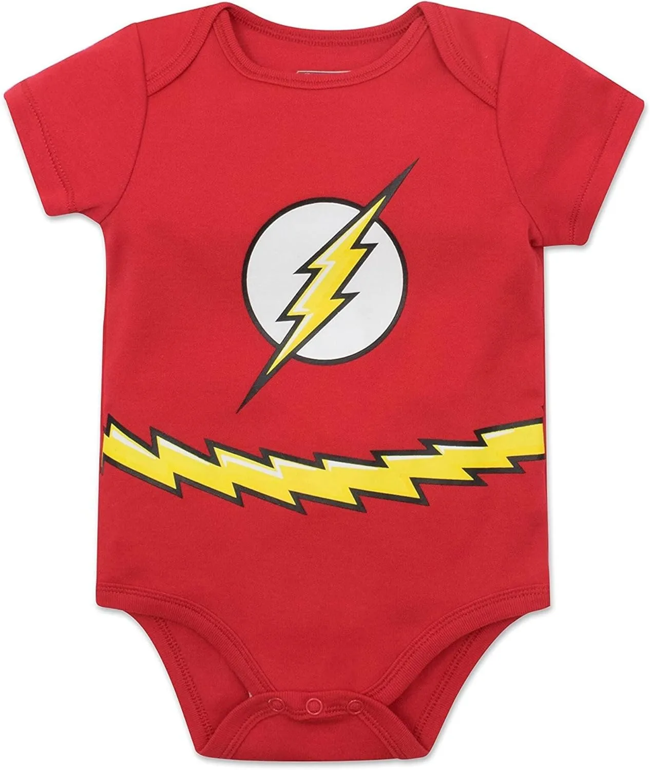 WARNER BROS Justice League DC Comics Baby 5 Pack Cosplay Costume Bodysuits Newborn to Infant Sizes (Newborn - 24 Months)