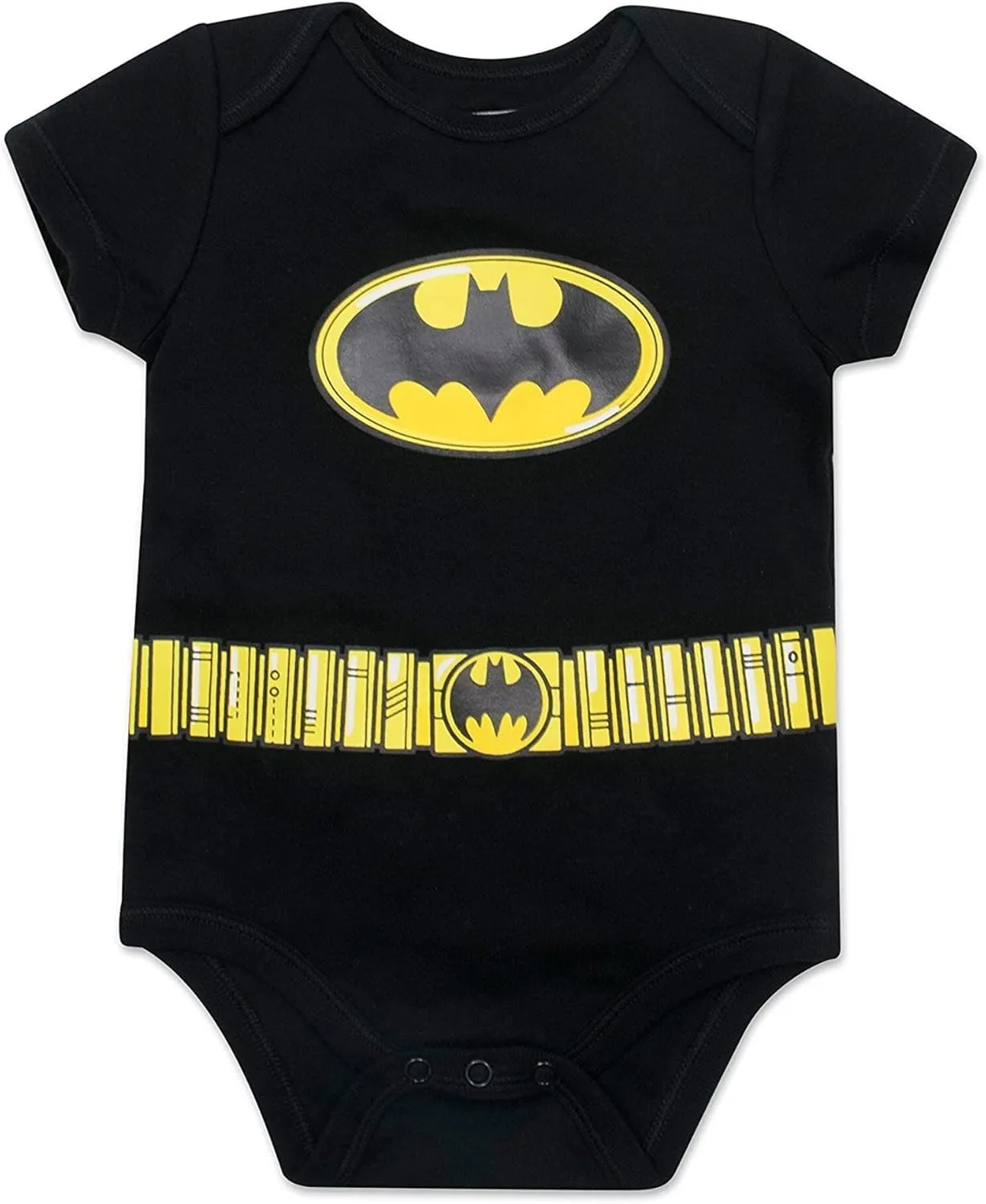 WARNER BROS Justice League DC Comics Baby 5 Pack Cosplay Costume Bodysuits Newborn to Infant Sizes (Newborn - 24 Months)