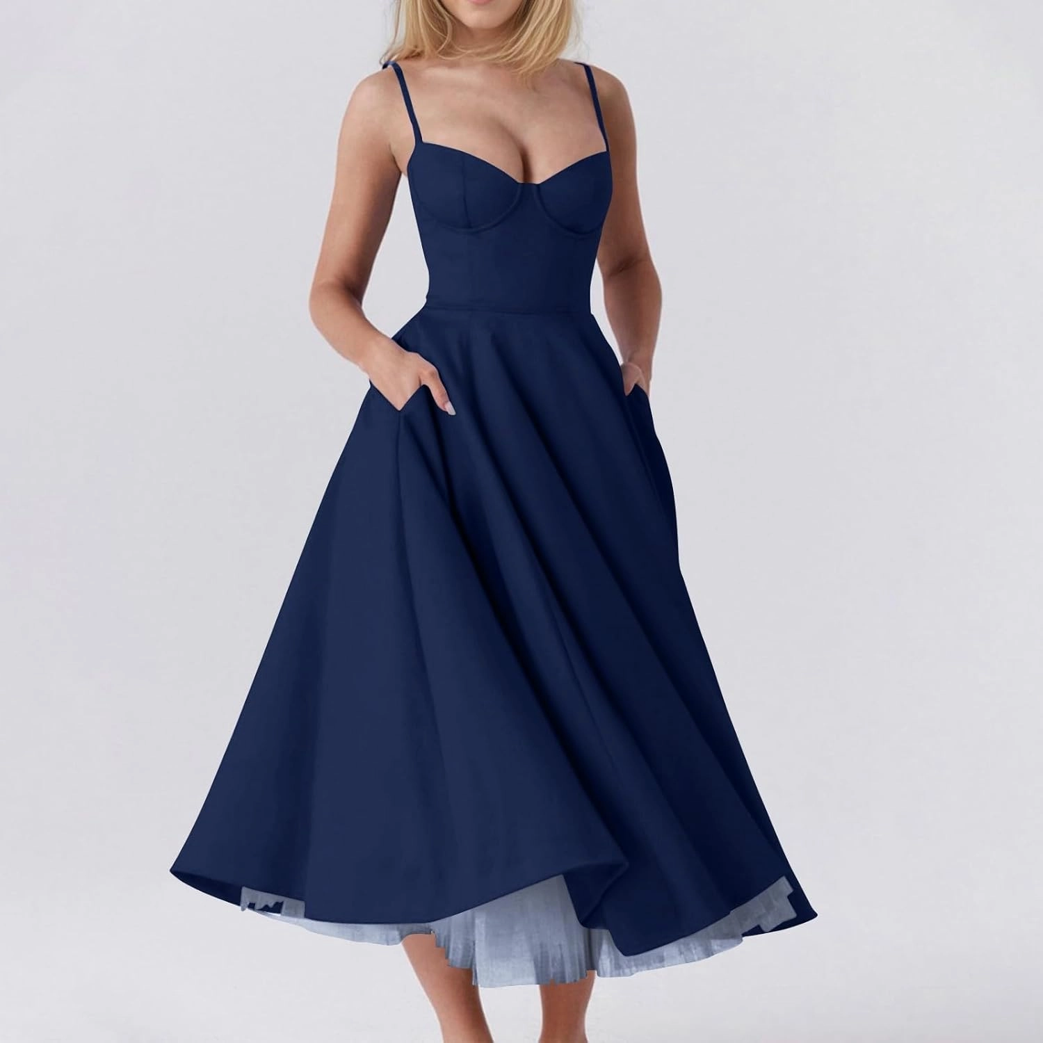 Wedding Guest Dresses for Women Spaghetti Straps Corset Homecoming Floral Cocktail Dress Lace Maxi Prom Dresses