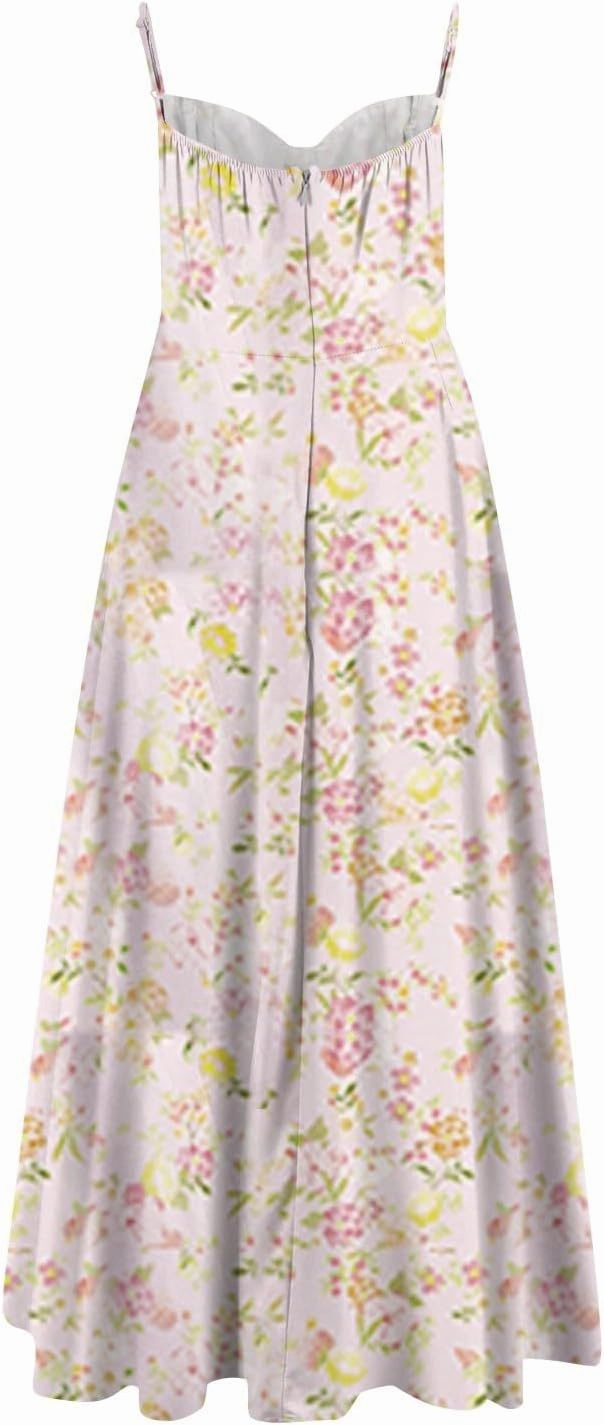 Wedding Guest Dresses for Women Spaghetti Straps Corset Homecoming Floral Cocktail Dress Lace Maxi Prom Dresses