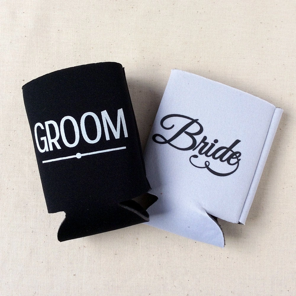 Wedding Regular & Slim Can Cooler Package #174RS - Cheers to The Mr and Mrs