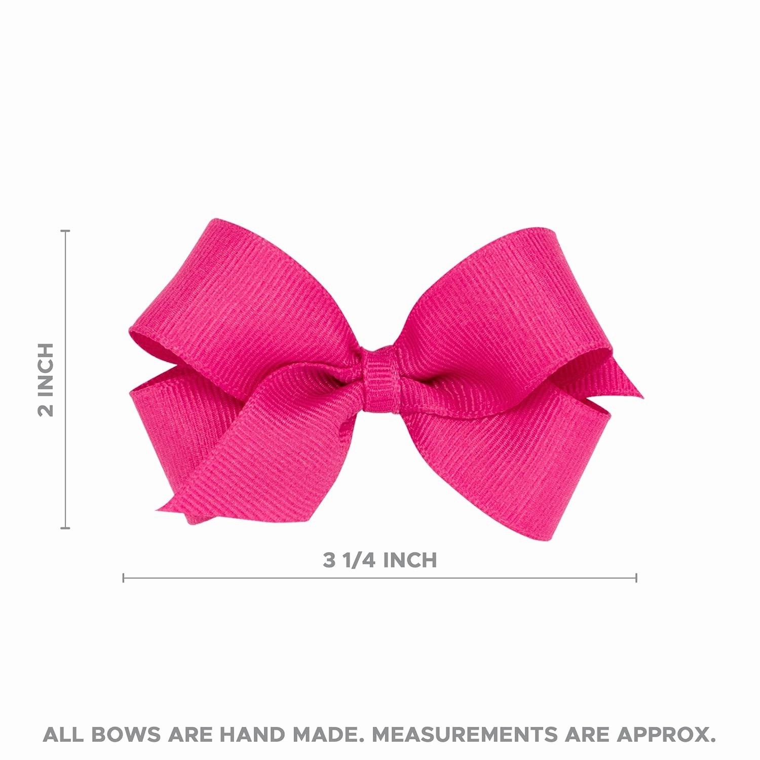 Wee Ones Girls' Organza Double Hair Bow on a WeeStay Clip with Satin Knot Center, Mini, Light Pink