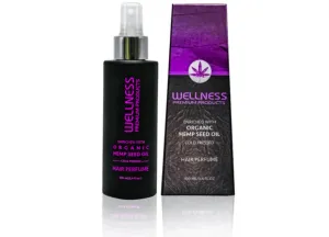 Wellness Premium Products Organic Hemp Hair Perfume for Real & Synthetic Hair, Clean Beauty, Non-Toxic, Color-Safe, Midnight Velvet & Lavender, 100ml