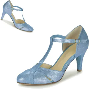 Women Kitten Heels Mary Jane Pumps Shoes Ankle T-Strap Closed Round Toe Sandals Heeled Cut Out Suede Mary Janes Dress Shoe Mid Thin Heel Patchwork Office Ladies Wedding Party Dance 4-11 M US