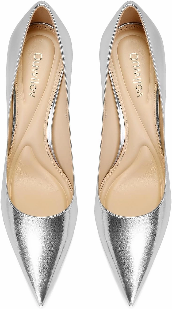 Women's High Heel Pumps Elegant Stiletto Heels with Cushioned Insole for Party and Office Comfortable Slip-On Design Ideal for Formal and Casual Occasions
