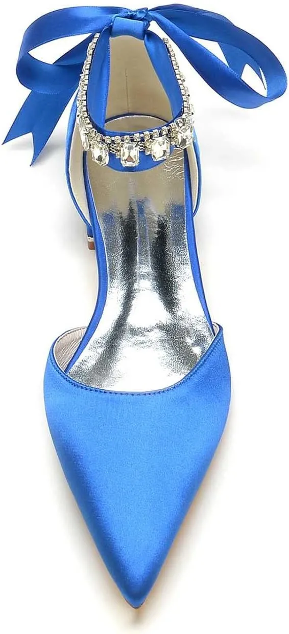 Women's Classic Pointed Toe Ballet Flats - Slip-On Knit Design, Comfortable Dress Shoes in Black & Nude