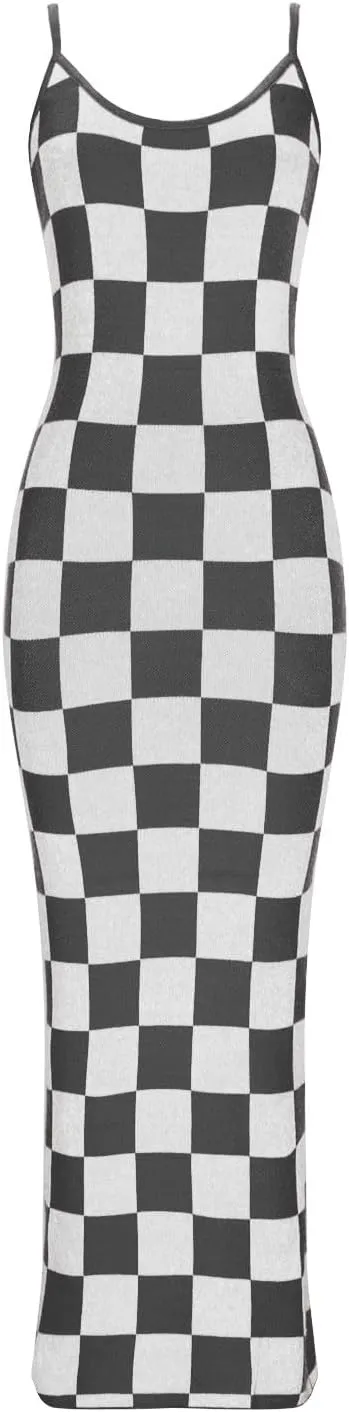 Womens European and American Fashion Dress Casual Printed Slim Fit Long Dress Sexy Round Neck Cocktail Beach Dress