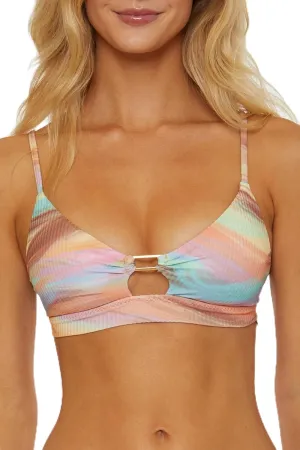 Women's Newport Dunes Bralette Bikini Top, Adjustable, Tie Back, Swimwear Separates