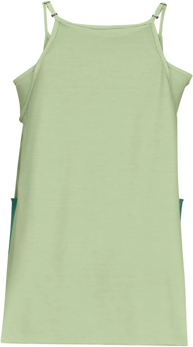 Womens Tennis Athletic Shorts Summer Mini Romper Dress Sundress with Built-in Shorts Sleeveless Casual Workout Outfits
