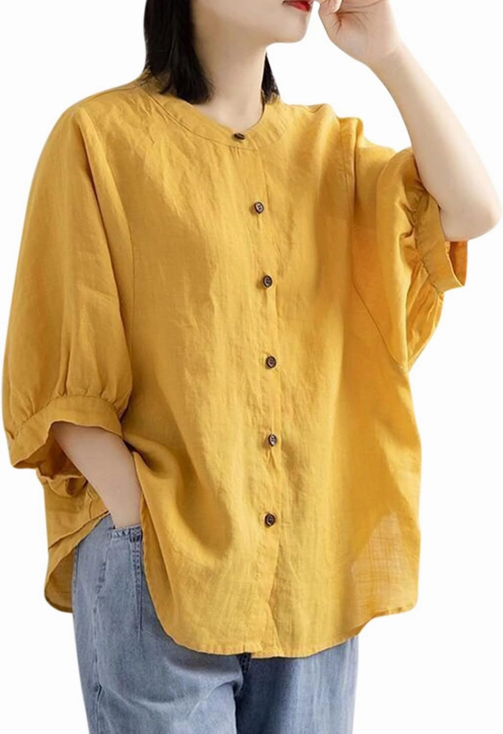 Womens Plus Size Tops Crochet Eyelet Casual Tunic Tops V Neck Boho Blouses Hollow Out Shirt 2025 Summer Trendy Outfits