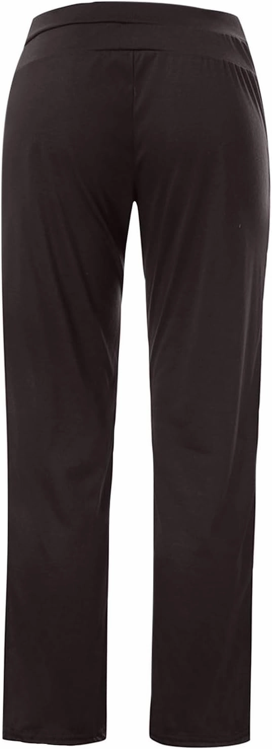 ZDRZK Womens Pants Low Waist Lace-Up Baggy Wide Straight Leg Sweatpants with Plus Size Sporty Gym Running Joggers Pockets